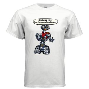 Johnny 5 Short Sleeve  Classic Cotton Menswear T-Shirt Top Grey graphic apparel t-shirt cotton men oversized tshirt unisex graphic graphic tee shirt oversized shirts unisex casual apparel y2k streetwear