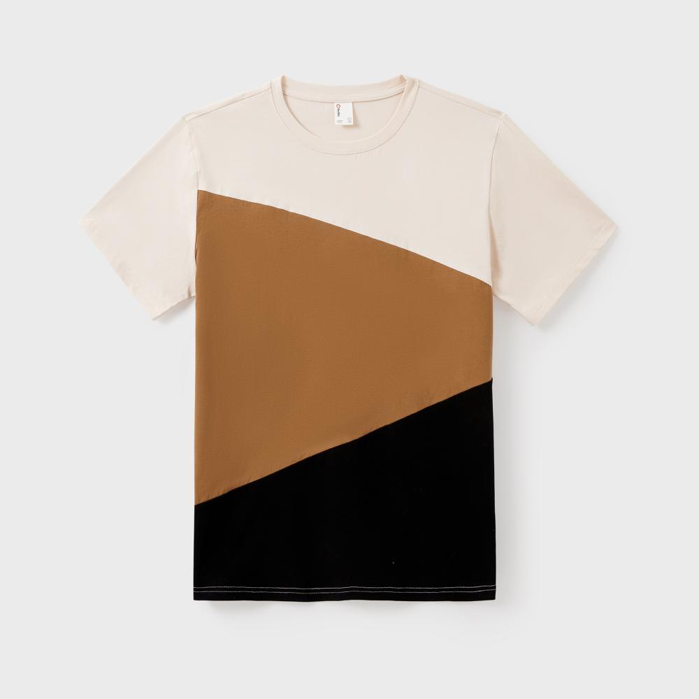 PatPat Family Matching Colorblock Cotton Tee or Flora Print Strap Body-con Dress or Mesh Splicing Dress,Spring Sale Womenswear Clothes，SprIngGIowUp ,RefreshedLook