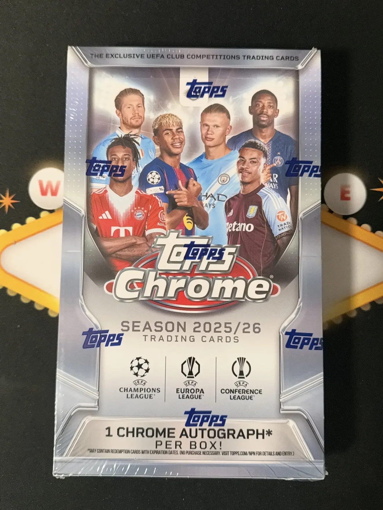 2025/26 Topps Chrome UEFA Club Competitions Soccer Hobby Box 2025/26 Topps Chrome UEFA Club Competitions Soccer Hobby Box
