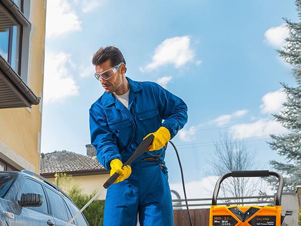 Efurden Gas Powered Pressure Washer 3500 PSI, 2.3 GPM Heavy Duty High Power Washer,209CC 7HP Engine with 25Ft Pressure Hose, Axial Aluminum Pump, Soap Tank, 4 Quick Connect Nozzle