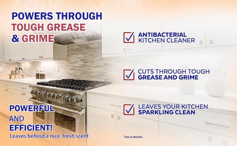 Liapu Power Dissolve Multi-Purpose Cleaner – Effortless Spray for Kitchen Grease, Oven Grime, Stove Tops, Range Hoods & Home Surfaces