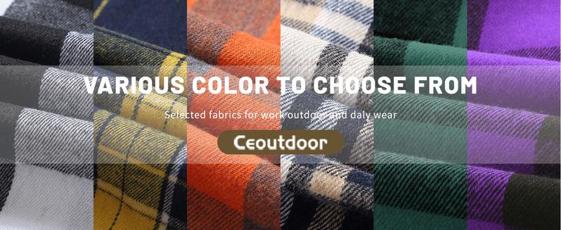 ZITY Men's Blue Brown Plaid Hooded Flannel - Heavyweight Style Soft Fabric Hoodie - Fashion Loose Fit Checked Shirt - Casual Vintage Menswear Tops gifts