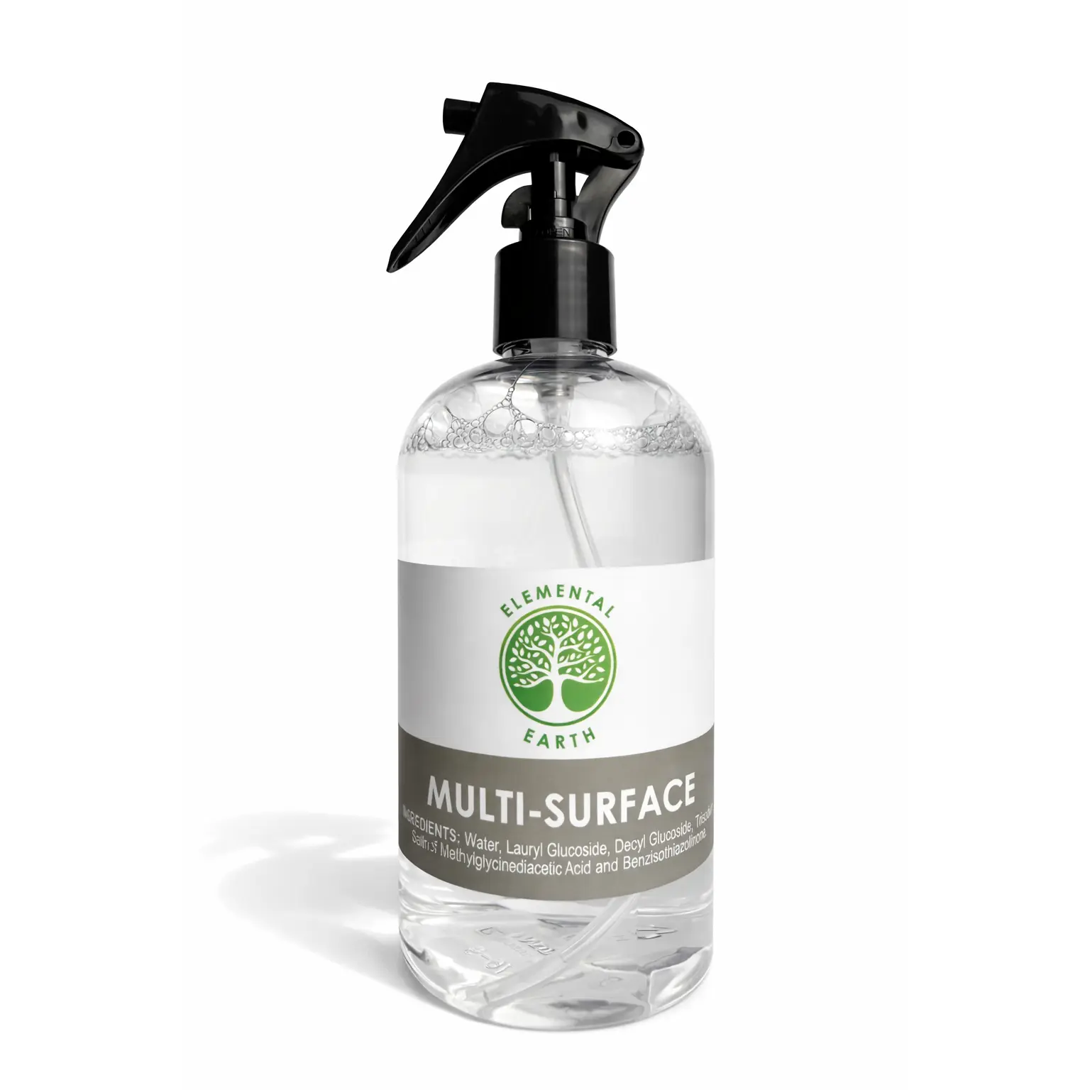 Elemental Earth Natural Multi-Surface Cleaner Spray, 8oz Eco-Friendly Household Cleaning Solution for Room & Multi-Surface Use