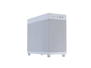 ASUS Prime AP303 White Edition Mesh-Panel 44-Liter ATX PC case, structural GPU bracket, 360mm radiator support, 180mm ATX PSU's, 20Gbps USB Type-C