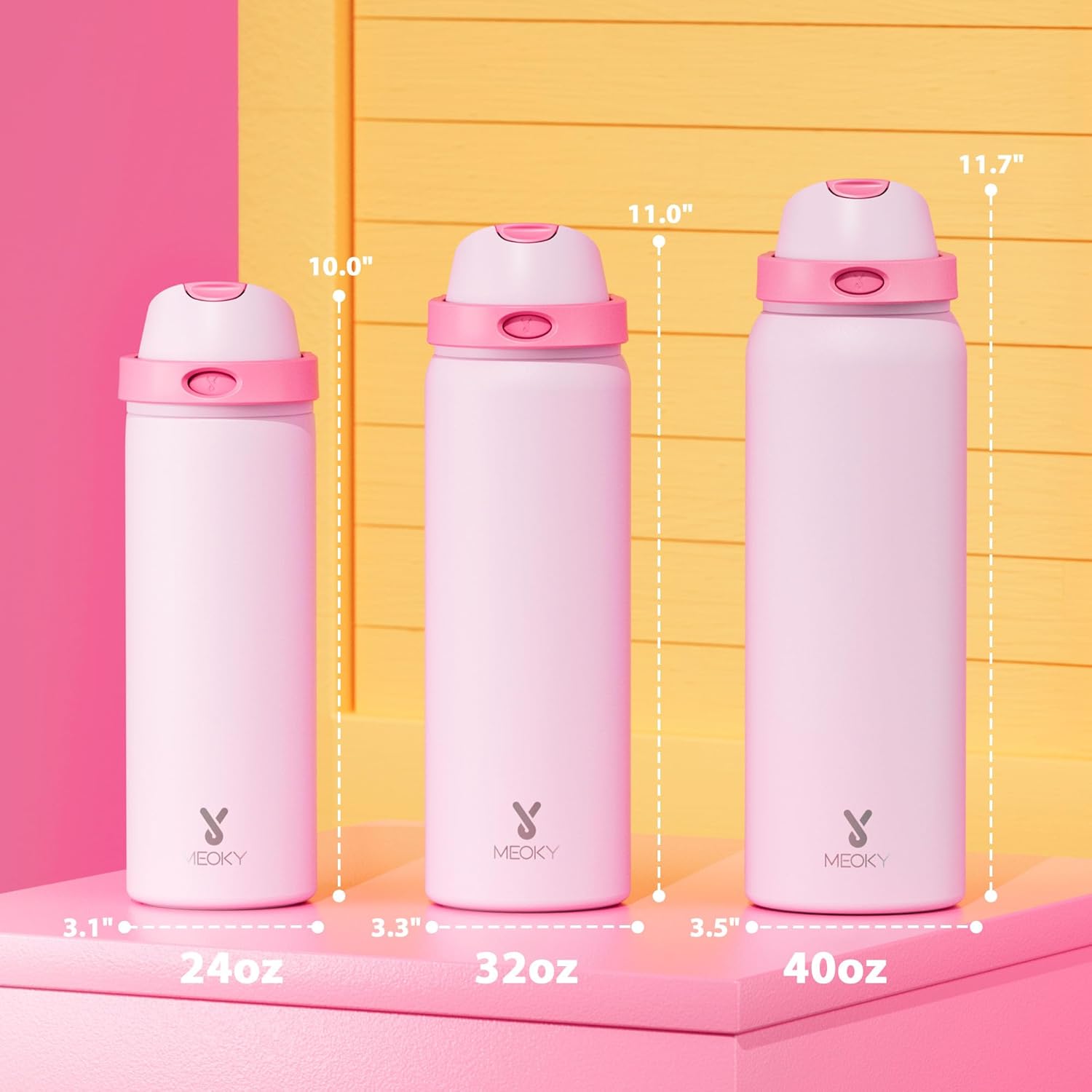 【Meoky Mystery Box Sports Cup】24oz/32oz/40oz Water Bottle with Straw & 2-in-1 Lid , Stainless Steel thermos cup,Leak Proof, Keeps Cold 24H, BPA-Free, Protective Silicone Base for Sports, Gym, Travel & School,Mystery Cup 【Meoky Mystery Box Sports Cup】24oz/32oz/40oz Water Bottle with Straw & 2-in-1 Lid , Stainless Steel thermos cup,Leak Proof, Keeps Cold 24H, BPA-Free, Protective Silicone Base for Sports, Gym, Travel & School,Mystery Cup