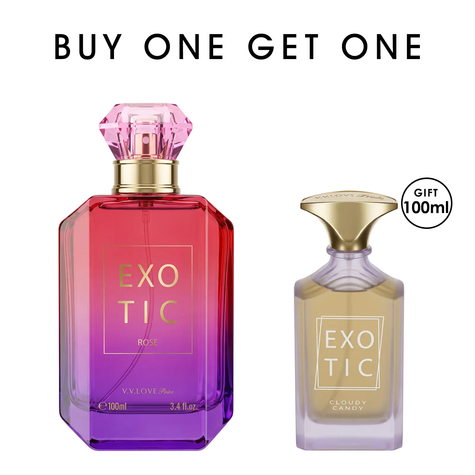 [BOGO] ROSE | Warm Floral Fruity | EDP Luxury Women Perfume 100ml | Juicy Pear,Rose,Peony & Vanilla | Date Night,Daily Wear & Weekend Outing Long Lasting