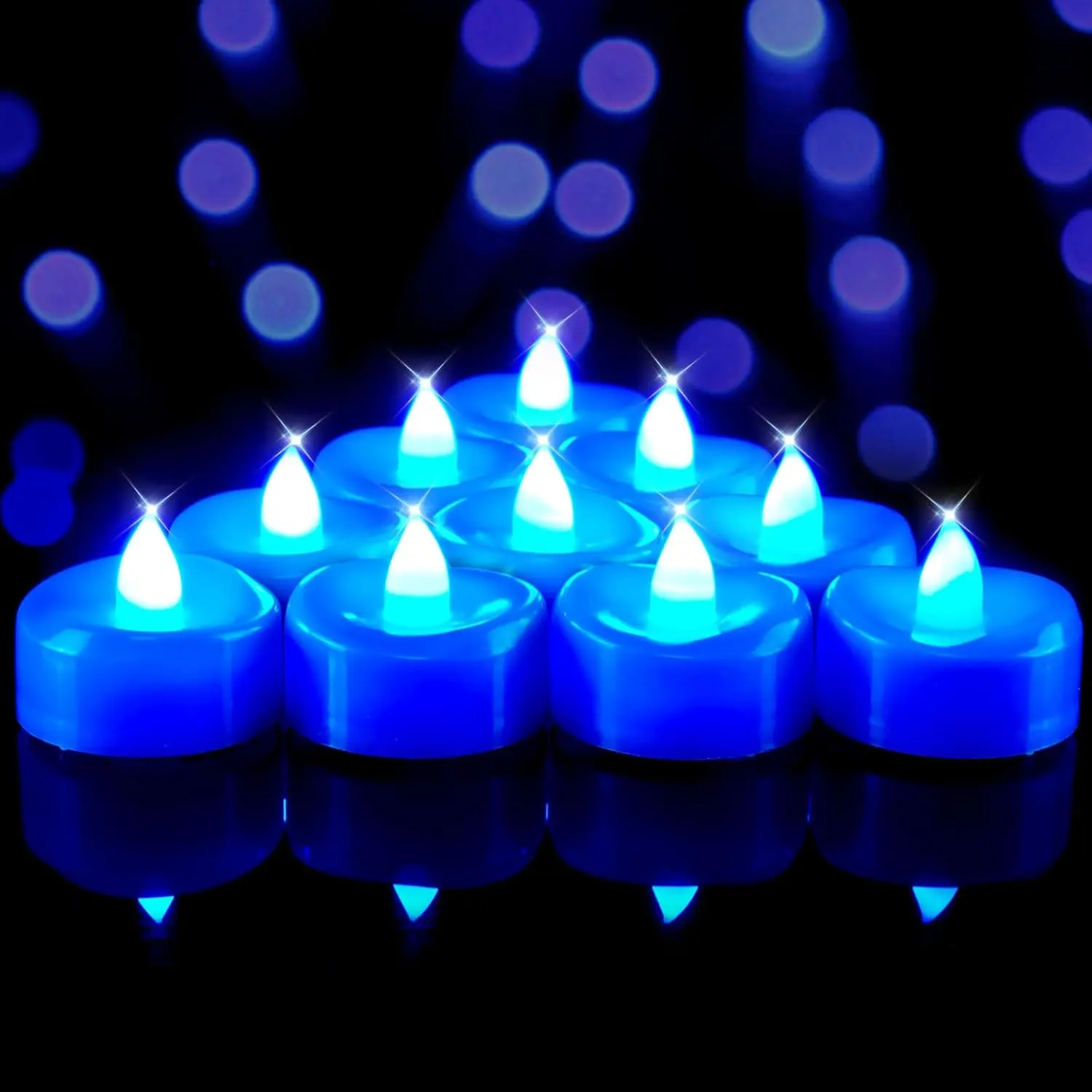 Flameless Candles, Tea Lights Battery Operated, No Flickering Votive Candles LED Tea Lights for Halloween Christmas Wedding Home Decor  Decorative Ambiance Lighting Nightlight Bedroom candles candle warmers lamp