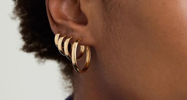 Fansilver Hoop Earrings 3mm Chunky Hoops Large Hoop Earrings Hypoallergenic Lightweight Big Hoop Earrings for Women s 15/20/30/40/50/60/70mm