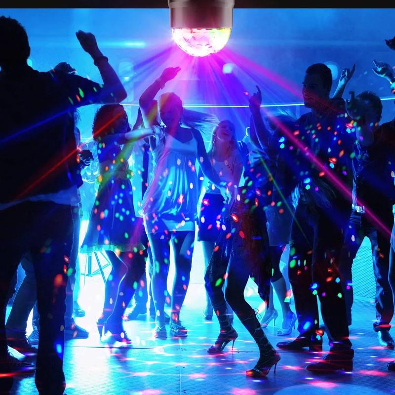 7 Colors Strobe Light Sound Activated Stage with Remote Control Disco Ball Lamps for Home Room Parties Kids Birthday Wedding Bar
