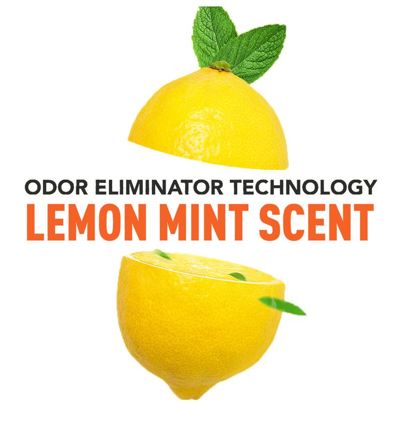 150 Bags 13 Gallon Boxed Disposable Non Tear Garbage Bag Puncture Tear Resistant Trash Bags, ODOR ELIMINATORTECHNOLOGY Kitchen Drawstring Garbage Bags Fresh Clean Scent With Lemon Mint Scent, 150 Count Easy To Usedrawstrings More Durable