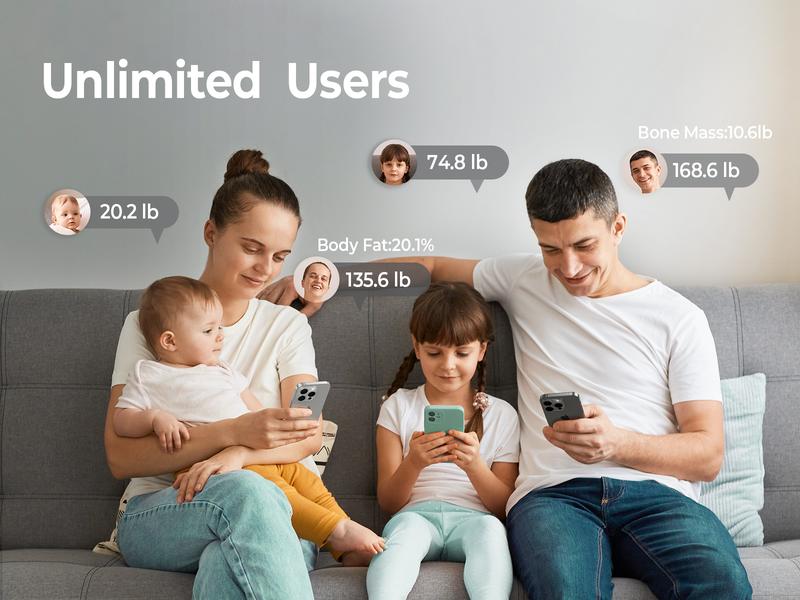 OVUTEK Smart Scale for Body Weight, Black, Digital Bathroom Scale BMI Weighing Body Fat Scale, Accurate Body Composition Scale Monitor for People's Health with Smartphone App, Compact Size, 400lb OVUTEK Smart Scale for Body Weight, Black, Digital Bathroom Scale BMI Weighing Body Fat Scale, Accurate Body Composition Scale Monitor for People's Health with Smartphone App, Compact Size, 400lb