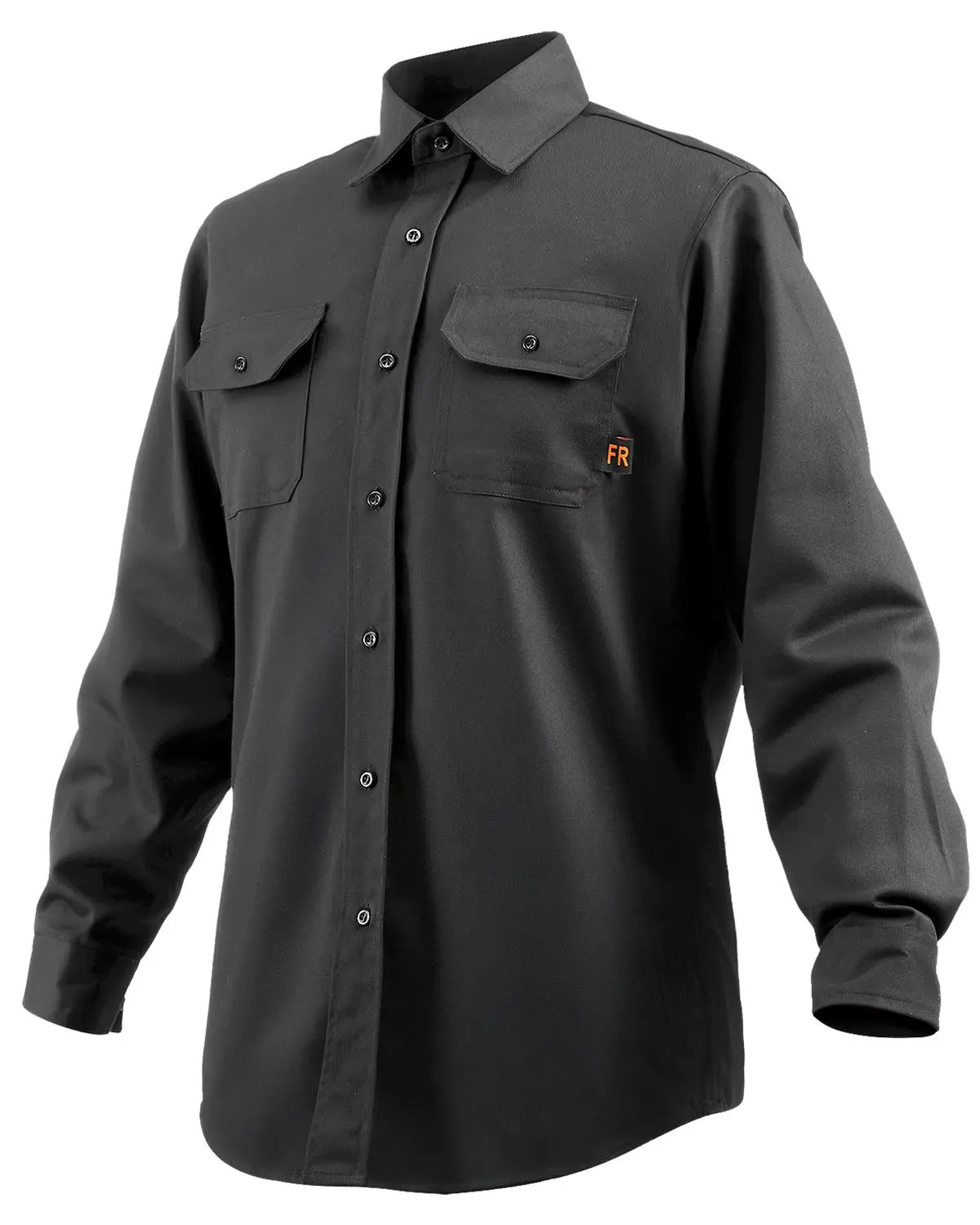 【DealsForYouDays】VEVOR Protective Flame Resistant Welding Jacket, 7oz FR Cotton Shirt for Men, Machine Washable Heat-Resistant, ATPV 9.2 Cal/cm² Arc Rating, Plain Layer Workwear, XXL Size