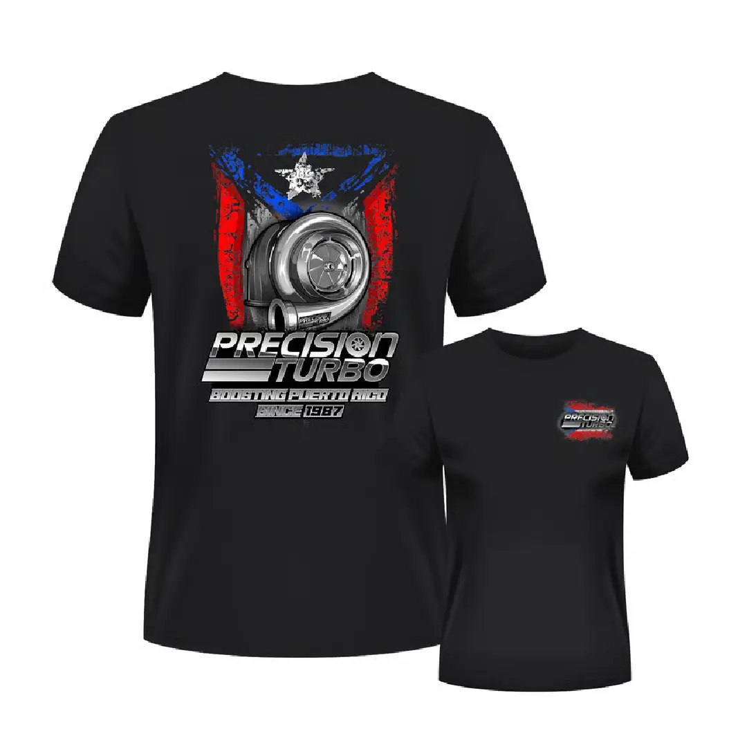 Precision Turbo Racing T-Shirt – Boosting Puerto Rico Graphic Shirt, Turbocharger Artwork for Racing Lovers, shirts men.