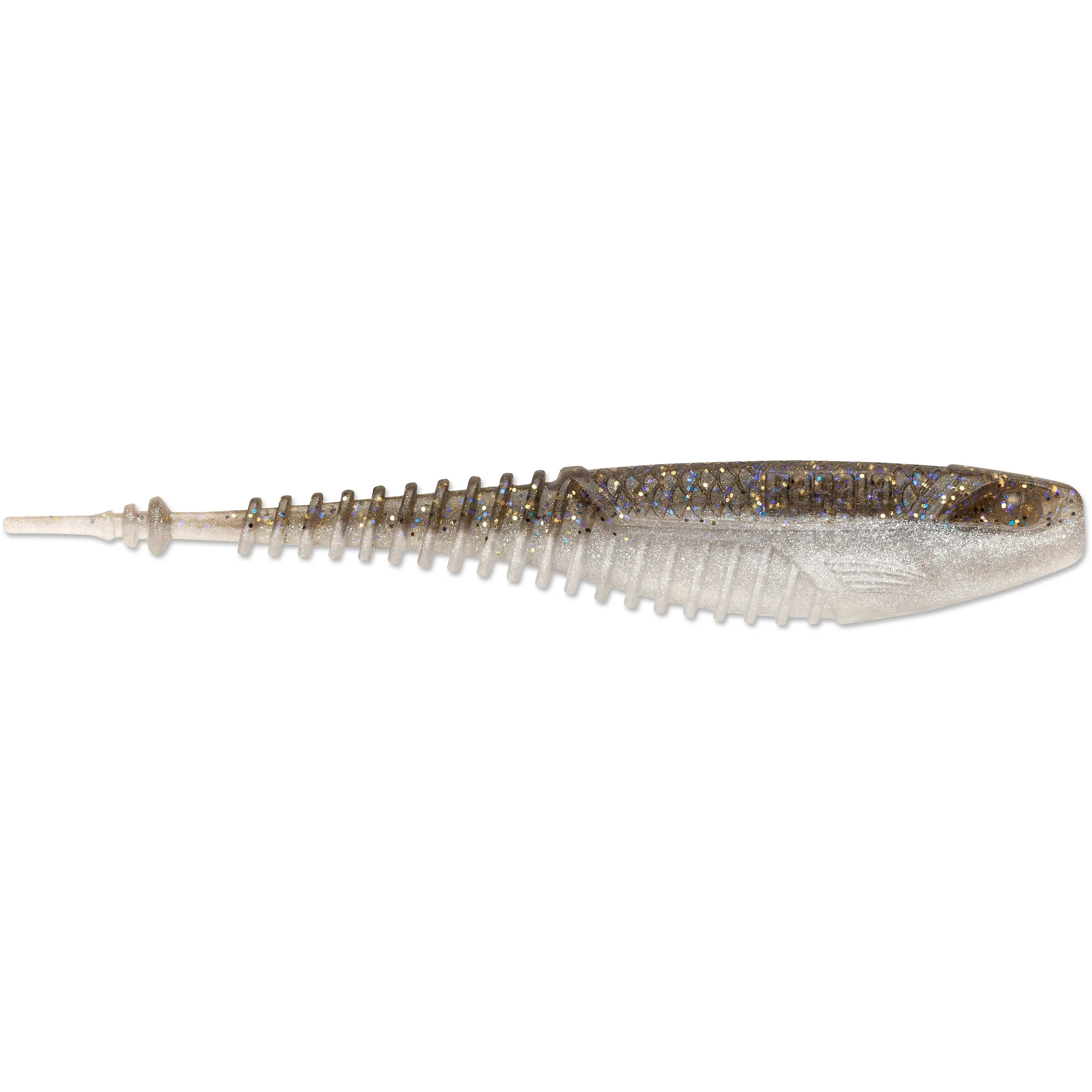 Rapala Crush City Freeloader Artificial Fishing Lure - 4.25" In, Injection Molded Design with Tall Flat Sides, Jacob Wheeler Shad Model, 6-Pack Trading Card Accessory, Ribbed Tail, Increased Effectiveness, Peak Performance with Sonar Technology, Salt+Scen