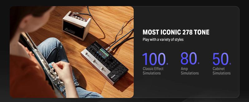 Donner Arena 2000 Multi-Effect Guitar Pedal AMP Modeling Multiple Effects Processor