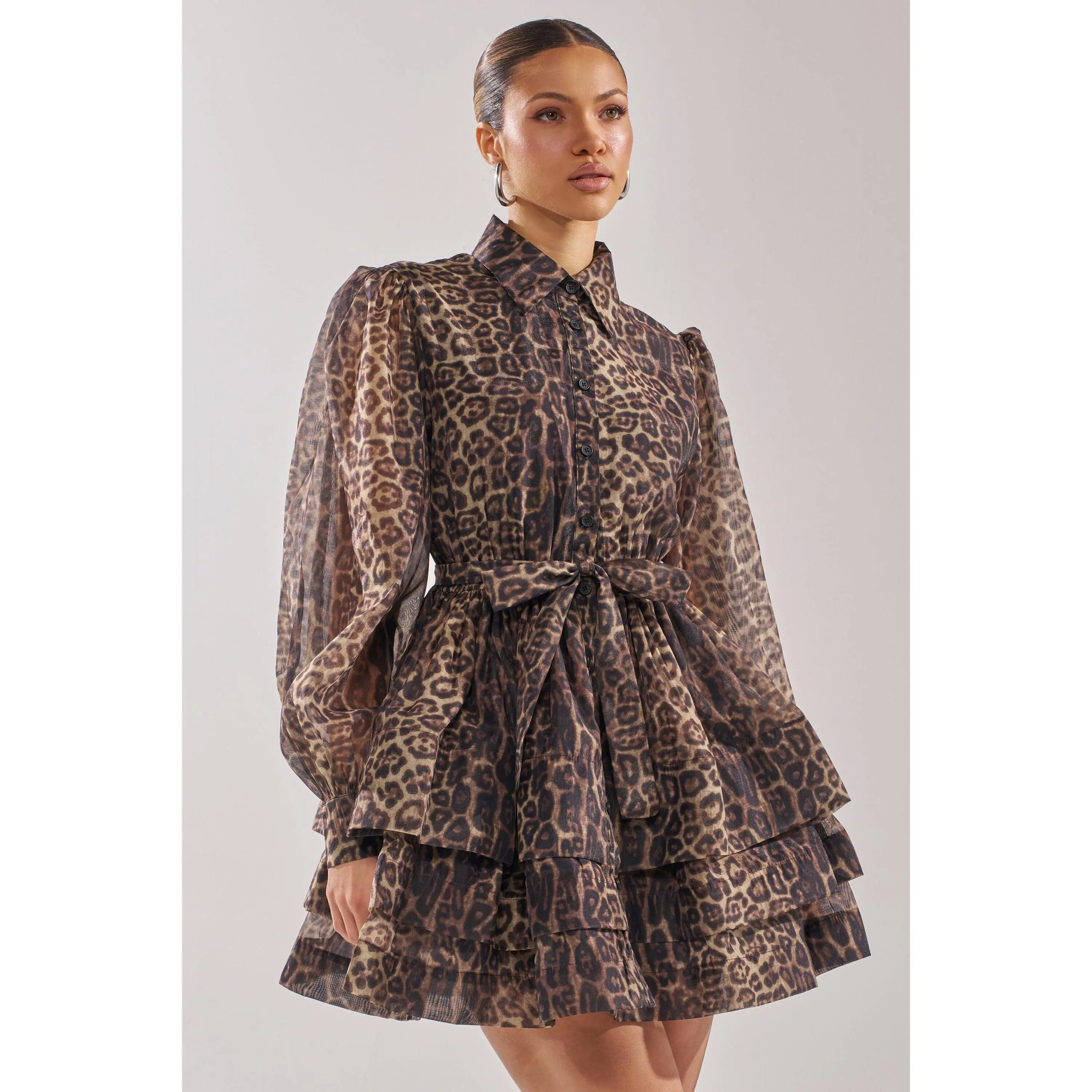 CHICEST OF CHIC LEOPARD PRINT MINI DRESS