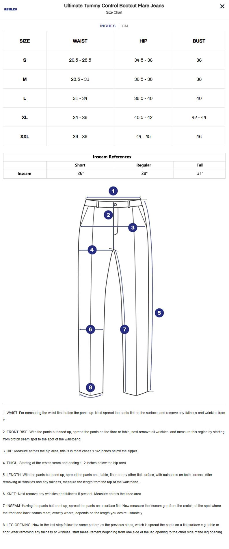 Ultimate Tummy Control Bootcut Flare Jeans - Mid Waist Denim with Flared Legs for Comfort and Style