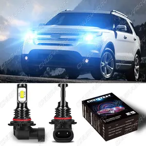 For Ford Explorer 2011-2015 LED Headlights 9005 HB3 8000K High / Low Beam Bulbs