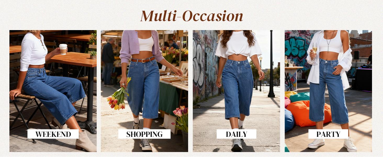 Emmiol Long Baggy Denim Jorts for Women - High Waisted Bermuda Y2k Jean Shorts Wide Leg Casual Trendy Streetwear Summer Pants Emmiol Long Baggy Denim Jorts for Women - High Waisted Bermuda Y2k Jean Shorts Wide Leg Casual Trendy Streetwear Summer Pants