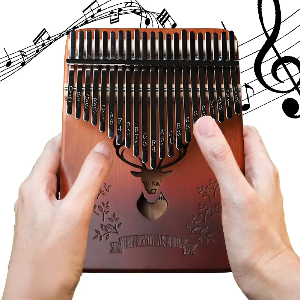 21-Key Layout Kalimba Thumb Piano - Portable Mbira Musical Toy, Beginner Music Learning Tool, Ideal Holiday/Birthday/Christmas Gift for Teens, Decorative Piece for Beautiful Melodies, Holidays, Birthdays