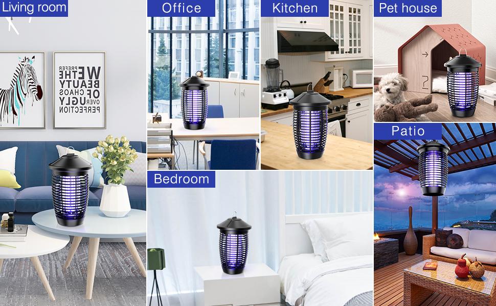 Mosquito Killer Lamp,4500V Ultraviolet Bug Zapper,Straight-in Mosquito Collector, Hanging Rings At TheTop, Detachable Cleaning At The Bottom,Safe forKids/Pets,Perfect for indoor&Outdoor Use Mosquito Killer Lamp,4500V Ultraviolet Bug Zapper,Straight-in Mosquito Collector, Hanging Rings At TheTop, Detachable Cleaning At The Bottom,Safe forKids/Pets,Perfect for indoor&Outdoor Use