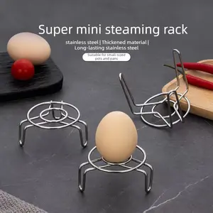 Stainless steel small steam rack, super mini 2-inch steamer household health pot, thermos cup, high and low foot water barrier bracket.