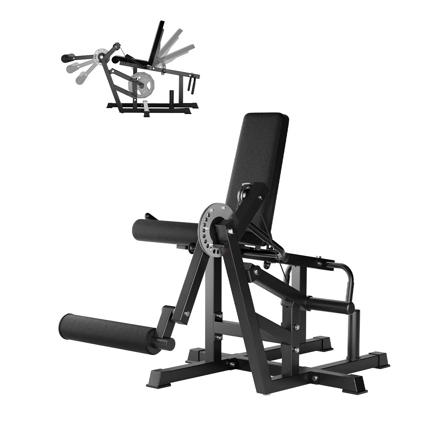 Professional Leg Press Machine, 88 lbs Heavy Duty Carbon Steel Strength Training Equipment for Home Gym, Compact Lower Body Workout Station