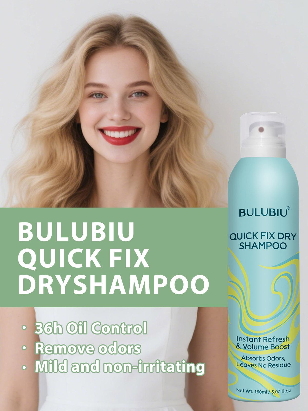 Dry shampoo spray: adds volume and body, absorbs oil, refreshes hair, no-rinse formula, suitable for both men and women