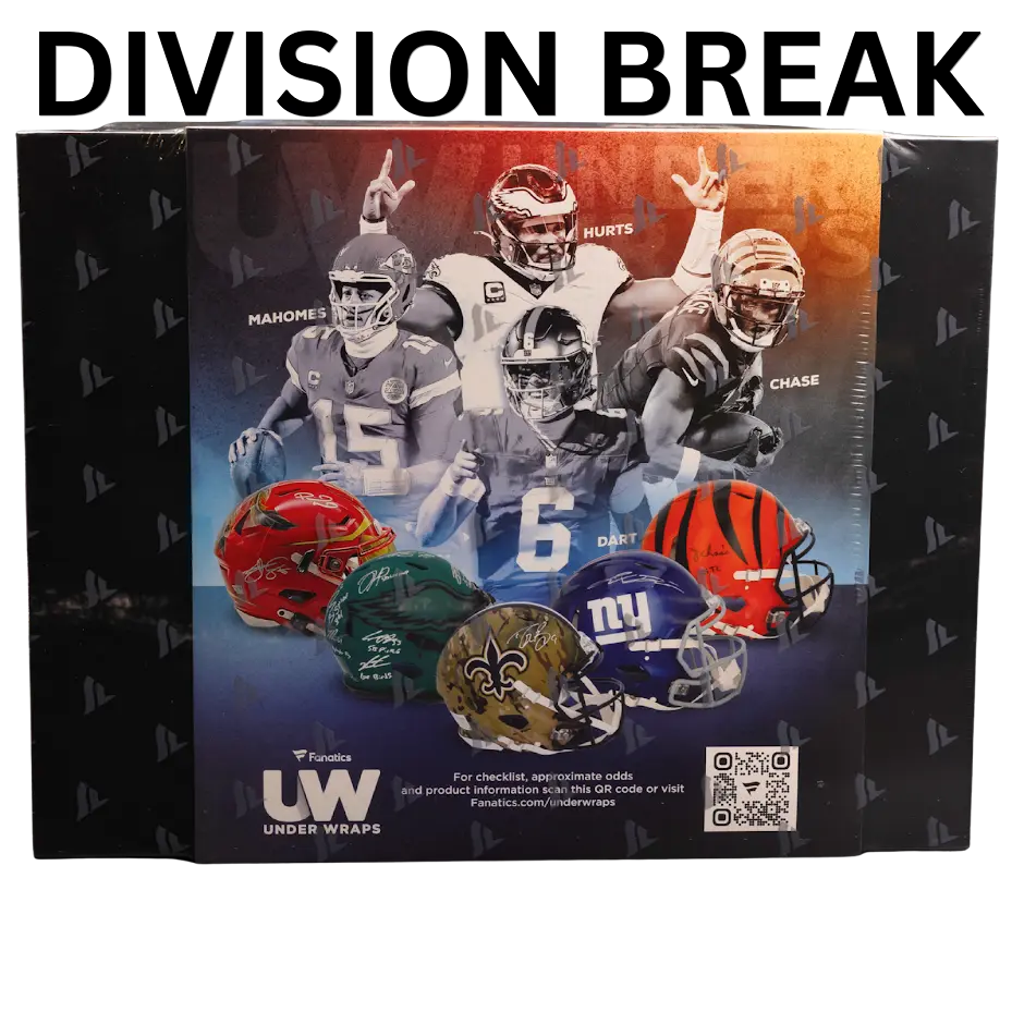 2025 Fanatics Under Wraps NFL Full Size Helmet Volume-2 (Single Mystery Box - Division Break)