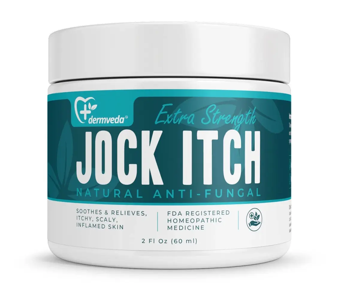Dermveda Jock Itch Cream, Extra Strength Treatment for Men and Women