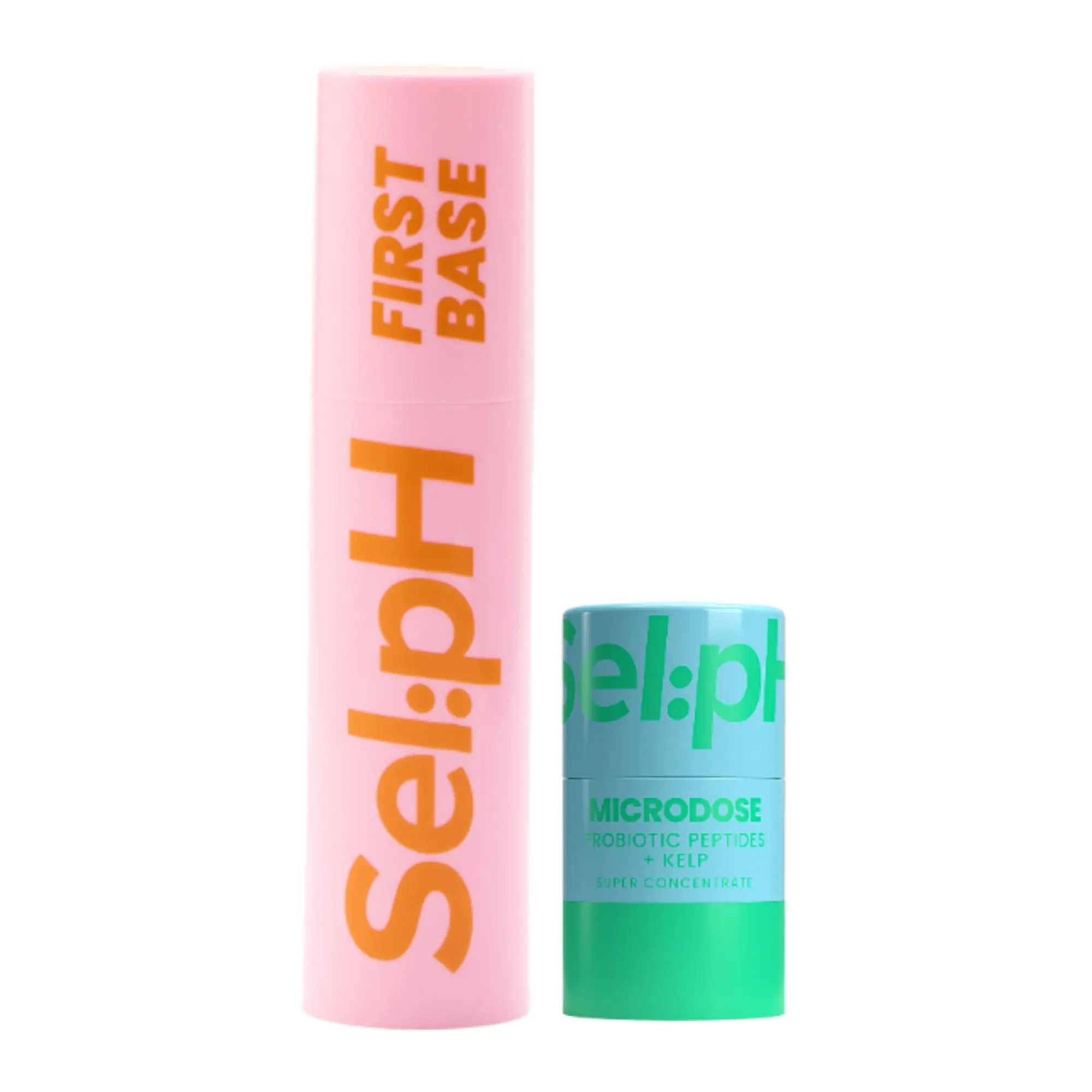 Sel:pH Barrier Boosting Microdose with Probiotic Peptides + Kelp - Hydrating Face Serum and Face Cream Duo to Balance and Fortify Skin Barrier - 2 pc