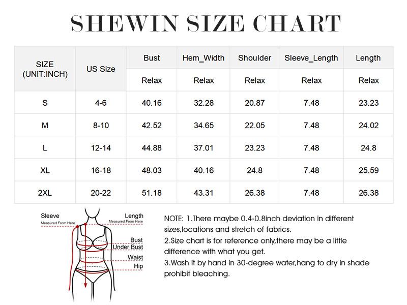 Shewin 2026 Spring/Summer Women's Short Sleeve Striped Sweatshirt - Soft Breathable Fabric Crew Neck Pullover Top for Daily Wear