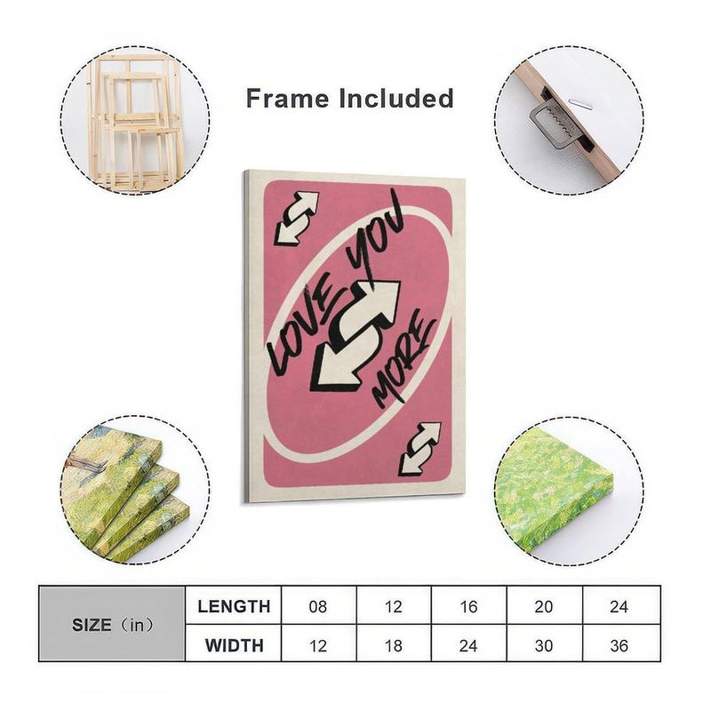 Love You More Reverse Card Poster Print, Romantic Wall Art, Funny Gift For Couple, Valentine's Day Bedroom Decor