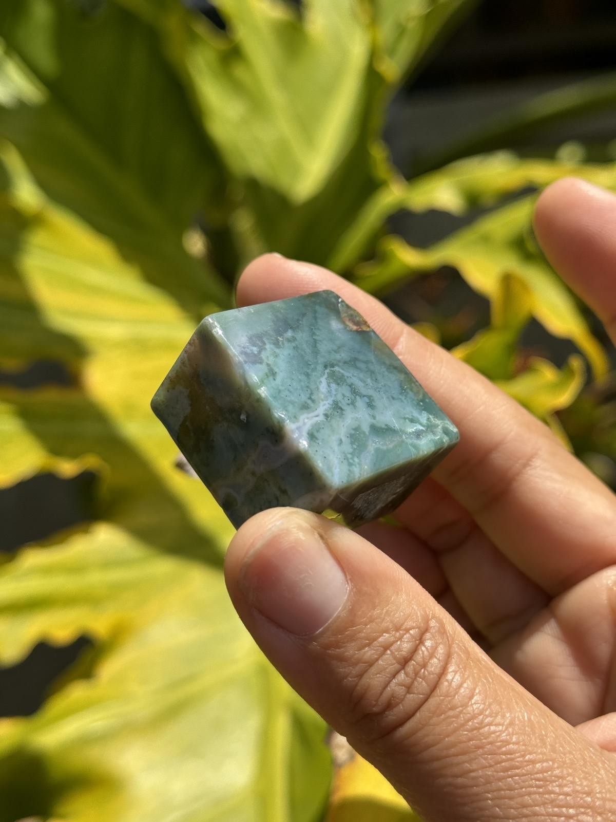 Moss Agate Crystal Free Forms