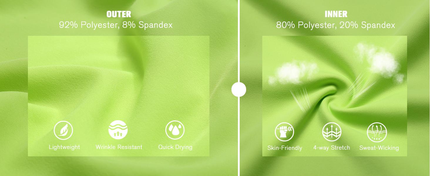 PINSPARK Womens Tennis Skirt with Pockets Double Ruffle Stretchy Athletic Skirts Lightweight Cute Golf Skort, Neon Yellow Large OutdoorFun PINSPARK Womens Tennis Skirt with Pockets Double Ruffle Stretchy Athletic Skirts Lightweight Cute Golf Skort, Neon Yellow Large OutdoorFun