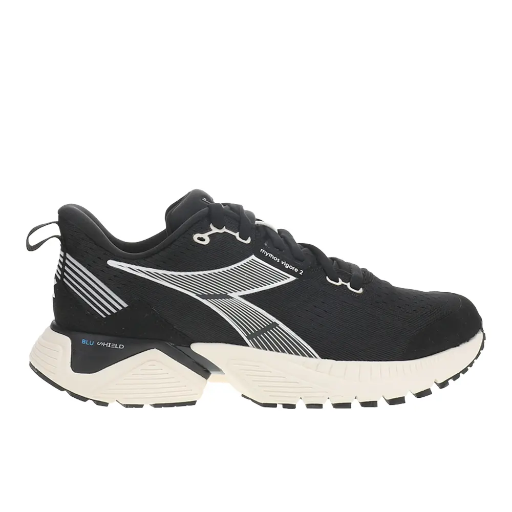 diadora Mens Mythos Blushield Vigore 2 Running Sneakers Shoes - Black