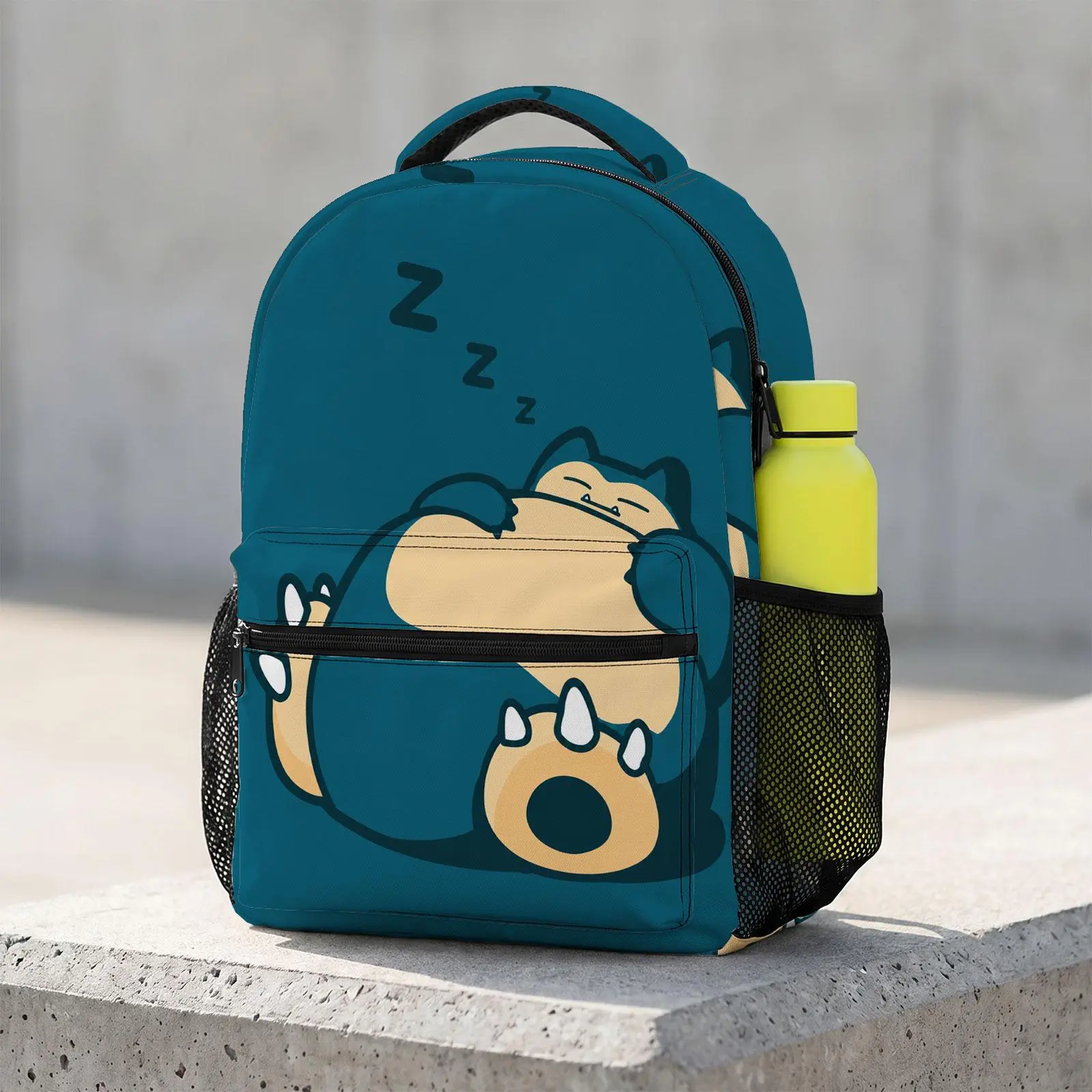 Kids' School Backpack for Students - Unisex Cute Cartoon Print, Laptop Sleeve, Anti-Slip Chest Buckle, Lightweight Design, Backpacks for School, Kids Backpack