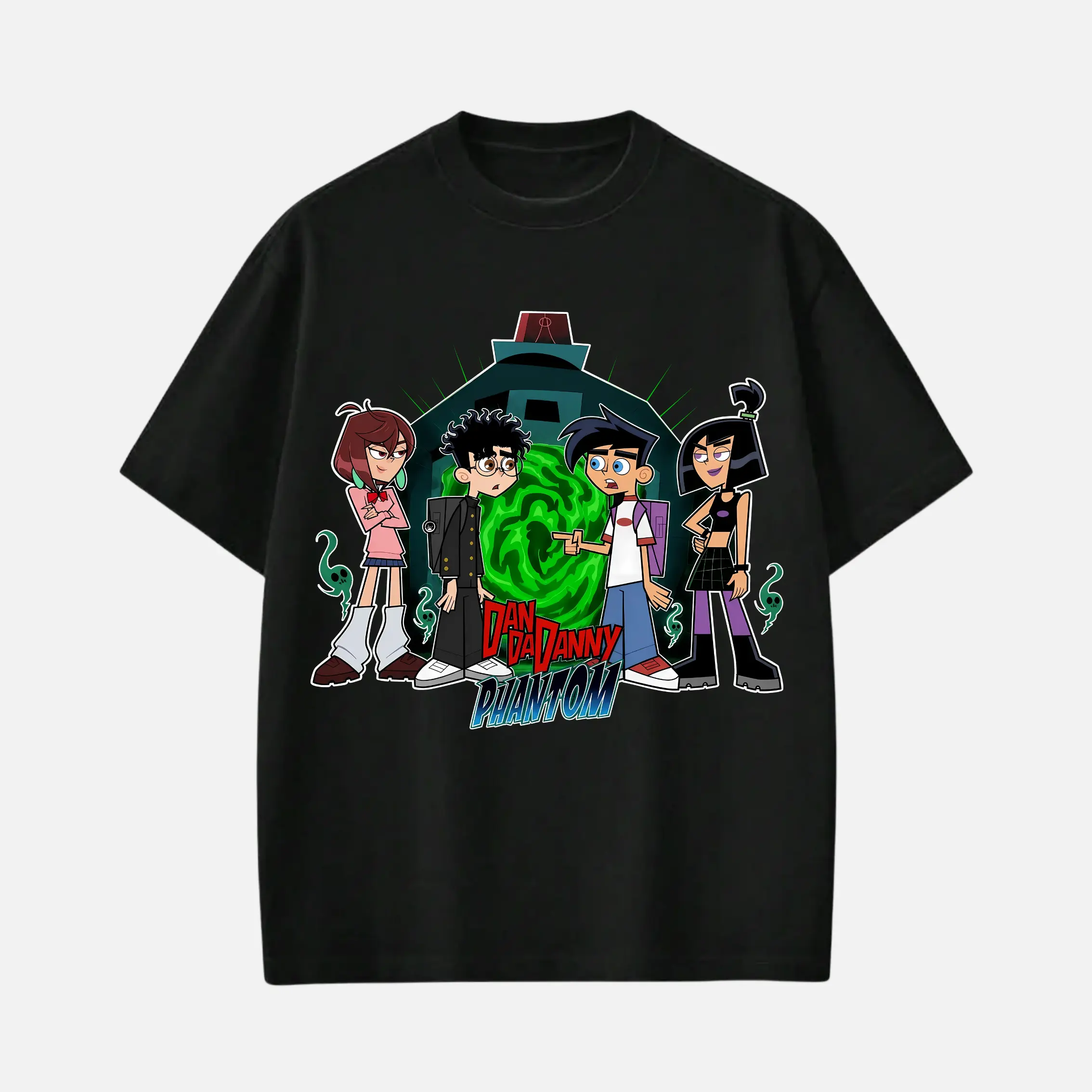 Dand4dann x D4nny Phant0m Graphic Tee, Momo x Okarun  & Danny x Sam T-Shirt, Anime Fan Merch, Unisex Sweatshirt Hoodie