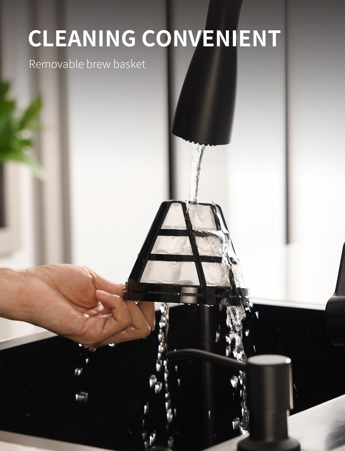 SHARDOR  10-Cup Drip Coffee Maker with Touch-Screen Programmable, Stainless Steel Brew Coffee Machine, Pause & Serve, Regular & Strong Coffee Brewer, Black