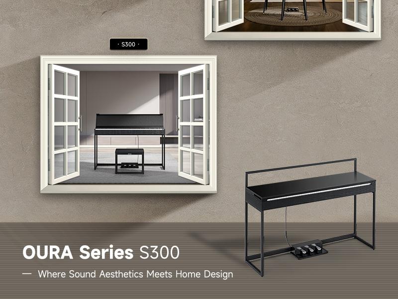 Donner OURA S300 Home Digital Piano with 88-key Graded Hammer Standard Keyboard