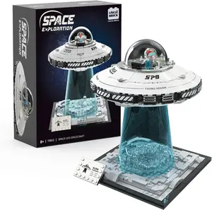 Space Exploration Magnetic Building Blocks Set - Creative Galaxy UFO Spaceship & Interstellar Collection Kit for Kids 8+, Montessori Early Educational Toy, Easter Gifts for Kids, Growth and Birthday Gift.