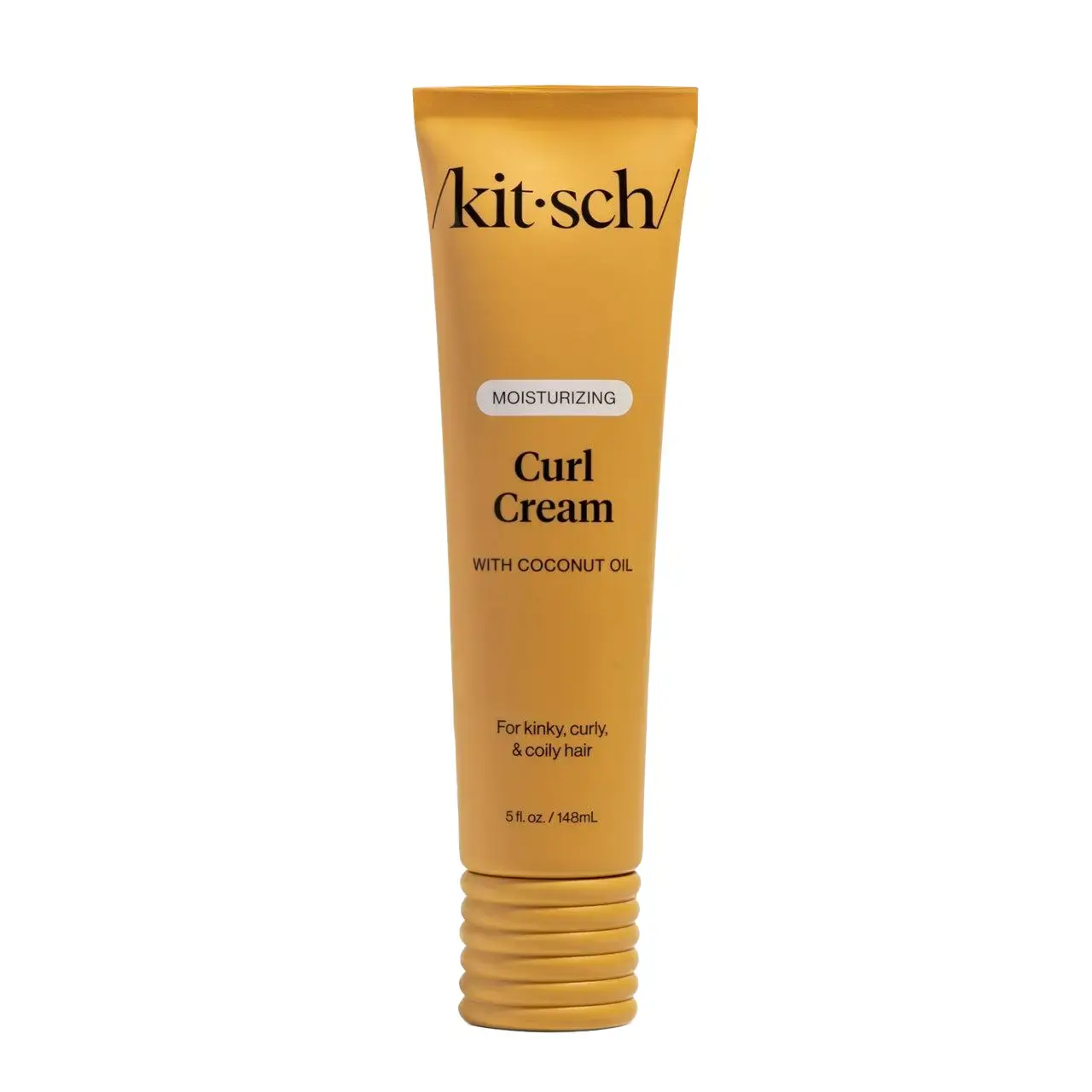 Kitsch Moisturizing Curl Cream with Coconut Oil for Kinky Curly Coily Hair Hydrating Moisturizer Enhances Curl Memory & Natural Pattern Haircare