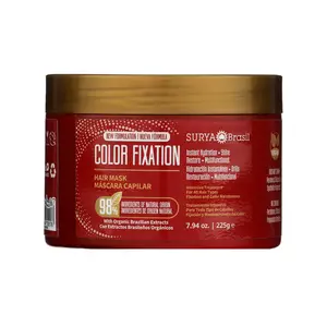 Surya Brasil Color Fixation Restorative Hair Mask - 98% Natural Origin Ingredients for Deep Nourishment & Color Protection - 7.94 oz.
