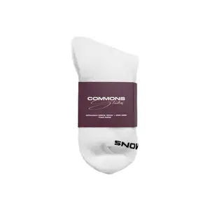Commons Scrunch Crew Sock White (2-Pack)
