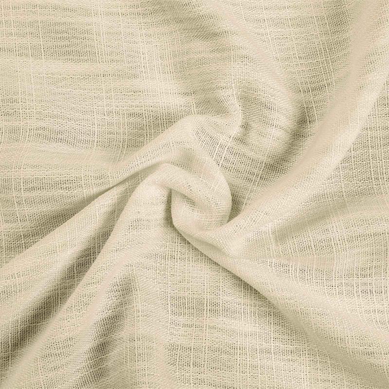 TWOPAGES Kyla Faux Linen Lightweight Curtain Fabric Swatch Booklet - Solid 90% Polyester 10% Linen 230 gsm Durable Skin Friendly