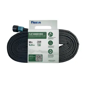 Flexon Flat Soaker Hoses – Efficient, Space-Saving Watering Solution for Gardens and Landscaping