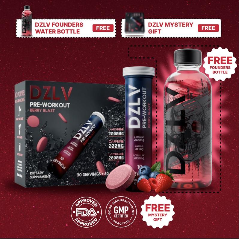 DZLV - The Original Dissolvable Preworkout Tablet (30 Servings)