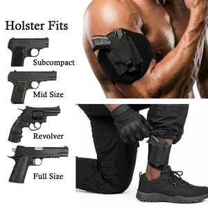 RapidDraw 2-in-1 Concealed Carry Holster for Ankle & Arm – Universal Fit, Breathable Neoprene, Quick-Draw Design, Ambidextrous, Discreet Carry for Running, Hiking & Daily Use