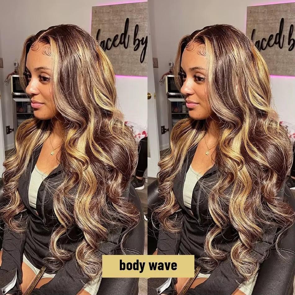 [Super Deal] Hot Star Body Wave 13x6 HD Transparent Lace Front Natural Black Color Wig Pre Plucked Human Hair Wigs For Women