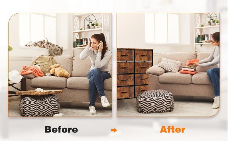 【Deal】Dresser for Bedroom, Dressers & Chests of Drawers Dresser Organizer with 8 Fabric Storage Drawers Tower Unit